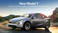 La nouvelle Model Y RWD fait l&#039;objet d&#039;une première offre de financement à 0 % du TAEG (Image source : Tesla)