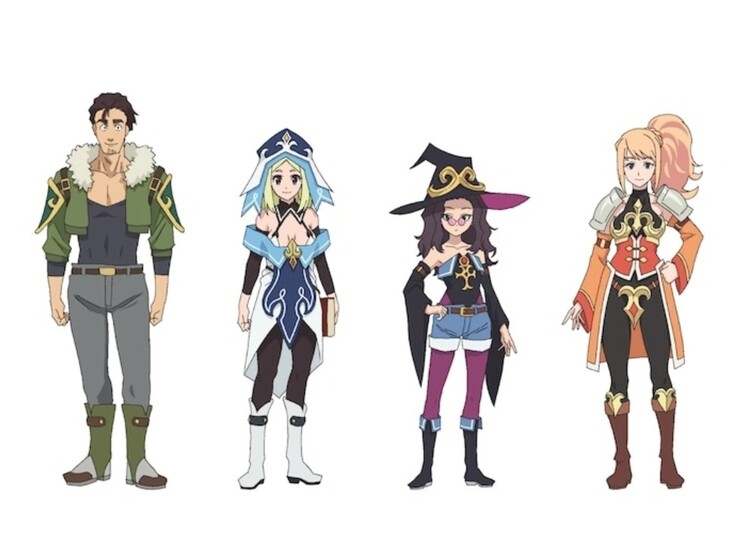 Ozuma, Acua, Megumi et Luckless servent de sosies dans Konosuba - Bonus Stage. (Source de l'image : Crunchyroll)