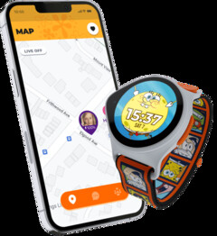 WatchinU lance en exclusivité chez Walmart la smartwatch Nickelodeon, dotée d&#039;un système de géofencing et de fonctions adaptées aux enfants. (Source de l&#039;image : WatchinU)