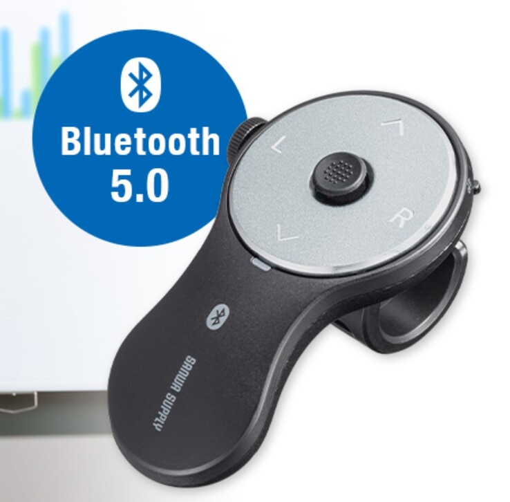 La souris Sanwa Finger Mouse se connecte à des appareils via des connexions Bluetooth 5.0. (Source de l'image : Sanwa Supply)