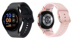 La Galaxy Watch FE sera proposée avec des combinaisons de couleurs et des bracelets différents de ceux de la Galaxy Watch4, plus ancienne mais techniquement similaire. (Image source : Samsung via Sudhanshu Ambhore)