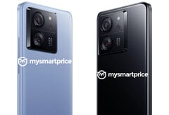 Les coloris bleu alpin et noir de la série Xiaomi 13T. (Source : MySmartPrice)