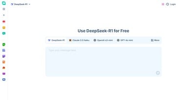 HIX.AI a ajouté DeepSeek-R1 AI à sa liste de chatbots sans connexion. (Source de l'image : HIX.AI)