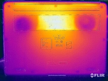 Essai de résistance aux températures de surface (face inférieure)