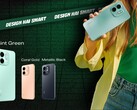 L'Infinix Smart 9 HD est disponible dans les coloris Coral Gold, Metallic Black, Neo Titanium et Mint Green (Image source : Infinix)