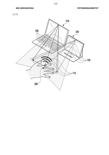 Image de brevet, connexion Samsung Ring (Source d'image : Patentscope)