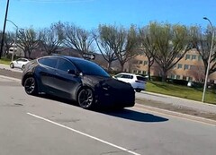 La Tesla Model Y &quot;Juniper&quot; aperçue en public aux Etats-Unis (Image source : Teslaconomics on X)