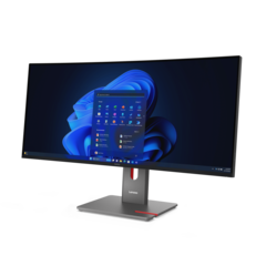 Le P34WD-40 est un moniteur à écran large doté d&#039;une fréquence de rafraîchissement variable. (Source de l&#039;image (pour tous) : Lenovo)