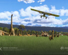 Jurassic World dans Flight Simulator 2024 de Microsoft (Source de l'image : Microsoft)