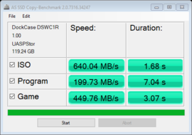 Benchmark de copie ASD SSD