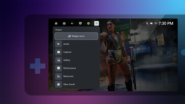 Widgets sur le nouveau mode de la Xbox Game Bar (Image source : Xbox)