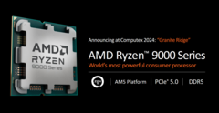Les processeurs de bureau Ryzen 9000 d&#039;AMD seront commercialisés le mois prochain (image via AMD)