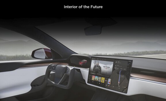 L'intérieur du futur, peut-être, mais pas l'interface de pilotage du futur, apparemment. (Source de l'image : Tesla)