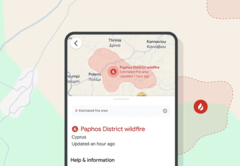 Un incendie dans la région de Paphos, à Chypre, a été provoqué par la réfraction de la lumière à travers du verre brisé, selon Google. (Source de l&#039;image : blog de Google)