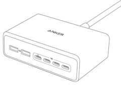 Le chargeur Anker Prime (200 W, 6 ports, GaN) est un nouvel accessoire de bureau. (Source de l&#039;image : u/joshuadwx via Reddit)