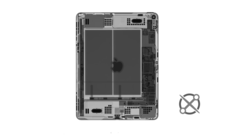 Une radiographie de l&#039;iPad Air. (Source : Creative Electron via iFixit)