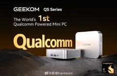 La série GEEKOM QS sera le premier mini PC grand public à être doté d&#039;un SoC Snapdragon X Elite. (Source de l&#039;image : Weibo)