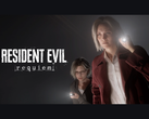 Claire Redfield et Sherry Birkin tenant des lampes de poche dans l'illustration promotionnelle officielle de Resident Evil Requiem (Image source : Capcom)