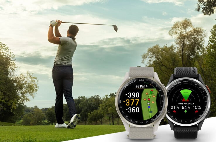 Les smartwatches GPS de golf Garmin Approach S44 et Approach S50. (Source de l'image : Garmin)