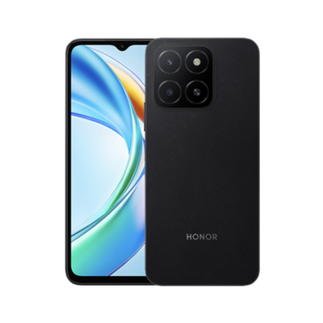 Honor X5b Plus en coloris Flowing Black (Image source - Honor)