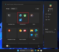 Catégorisation automatique des applications dans le menu Démarrer de Windows 11 (Image source : Windows Latest)