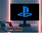 Switch 2 à côté d'un écran PC avec le logo PlayStation (Source de l'image : Nintendo of America, Sony PlayStation avec modifications)