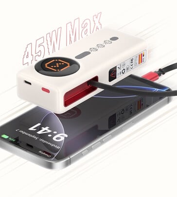 La recharge USB filaire offre jusqu'à 45 watts (Source d'image : Sanjinzy)