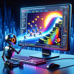 L'IA Google Genie peut créer une mini-scène de jeu jouable à partir d'une seule image. (Source : image générée par l'IA Dall-E 3)