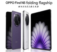 L&#039;Oppo Find N5 sera disponible en noir satiné, blanc jade et violet crépusculaire en Chine (Image source : Oppo)