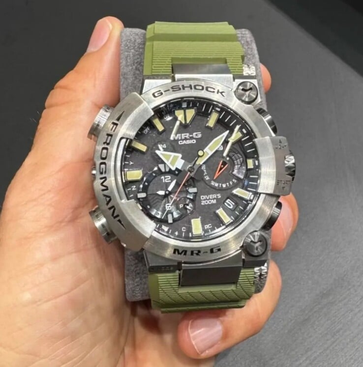 Image divulguée de la prochaine montre de plongée G-Shock MRG-BF1000RG. (Source de l'image : Great G-Shock World)