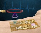 L'e-skin peut être portée comme un bandage qui envoie des informations sur les biomarqueurs à un téléphone proche. (Source d'image : MIT.edu)