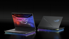 Le ROG Strix G18 (2025). (Source de l&#039;image : Asus)