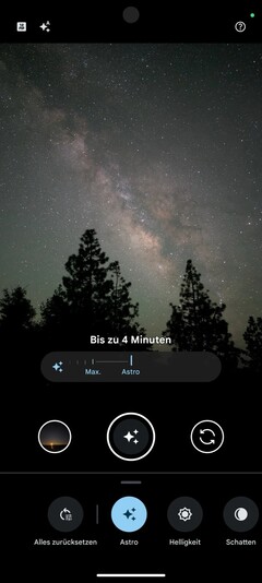 Le mode nuit de l'appareil photo est désormais doté de nouvelles fonctions d'astrophotographie.