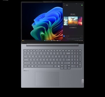 Écran et clavier du Lenovo ThinkBook 16 Gen 7 (source : Lenovo)