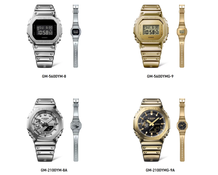 Les montres Casio Fine Metallic vont être lancées au Royaume-Uni. (Source de l'image : Casio)