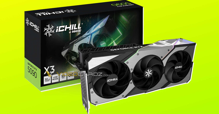 Boîte d'Inno3D Nvidia GeForce RTX 5090 (source d'image : Videocardz)