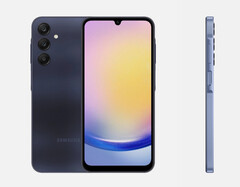 Le Samsung Galaxy A25 dans l&#039;une de ses trois couleurs de lancement. (Source de l&#039;image : WinFuture &amp;amp; Roland Quandt)