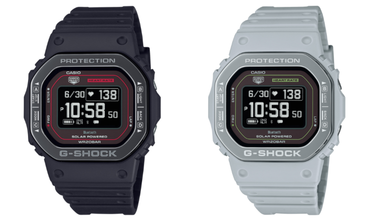 Les montres Casio DWH5600MB1A4 (à gauche) et DWH5600MB8A9 (à droite). (Source de l'image : Casio)(Source de l'image : Casio)