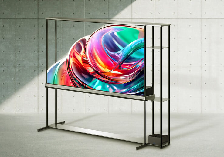 Le téléviseur transparent LG Signature OLED. (Source de l'image : LG)