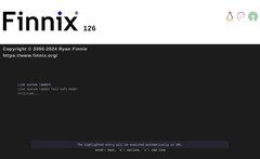 Finnix 126 live Linux boot screen (Image source : Finnix Blog) 