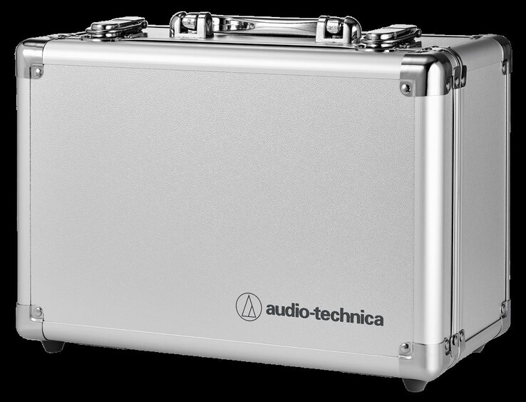 Chaque ATH-ADX3000 est livré avec un étui de rangement en aluminium rembourré. (Source de l'image : Audio-Technica)