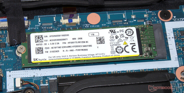 Un disque SSD PCIe 4 sert de disque système.