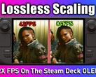 Lossless Scaling on Steam Deck OLED shows positive results in initial test (Image source : ETA Prime)