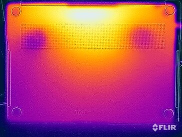 Températures de surface en bas (stress test)