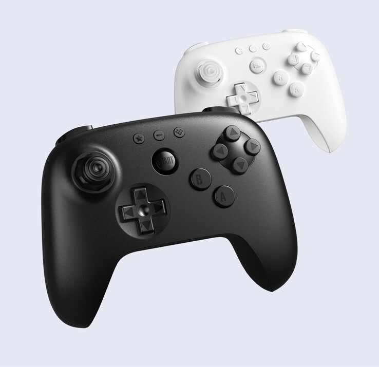 Le 8BitDo 64 est disponible en noir et blanc, tout comme l'Analogue 3D. (Source de l'image : 8BitDo)