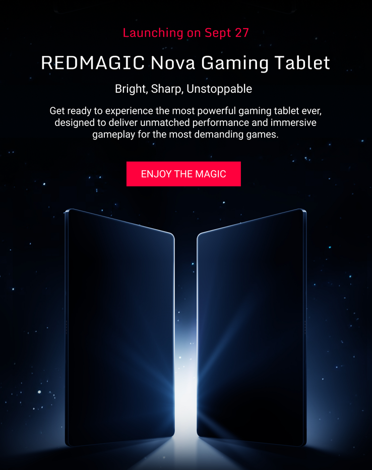 RedMagic annonce le lancement d'une tablette de renommée mondiale. (Source : RedMagic)