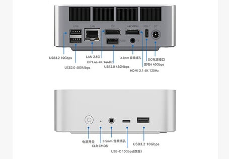 Ports de connectivité (Source de l'image : JD.com)