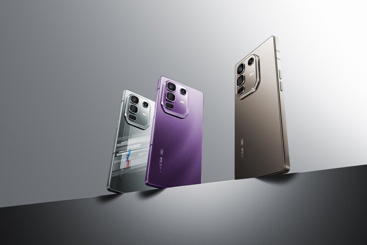 L'Infinix Note 50 Pro+ 5G sera disponible en gris titane, violet enchanté et Racing Edition (Image source : Infinix)