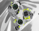 De gauche à droite, la Casio G-Shock GA-B001MW-8A, GA-2300MW-8A, GD-B500MW-8. (Source de l'image : Casio)