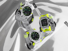 De gauche à droite, la Casio G-Shock GA-B001MW-8A, GA-2300MW-8A, GD-B500MW-8. (Source de l&#039;image : Casio)